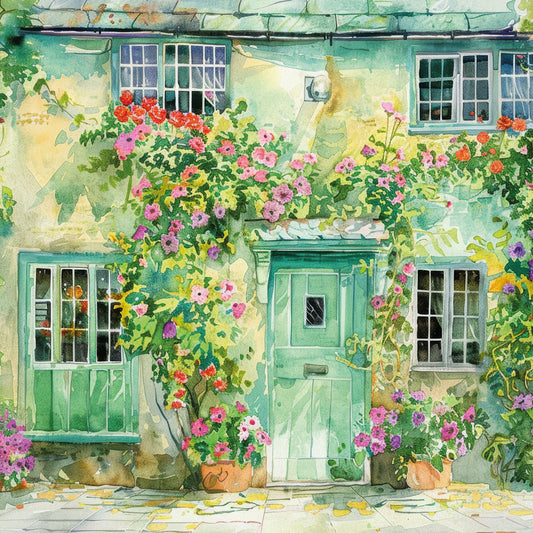 The Heritage Press 'Spring Doorway' Greetings Card