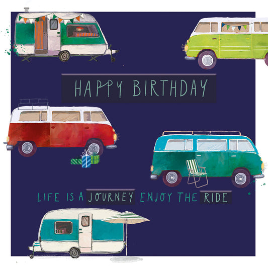 The Heritage Press 'Enjoy the Ride' Camper Van Birthday Card