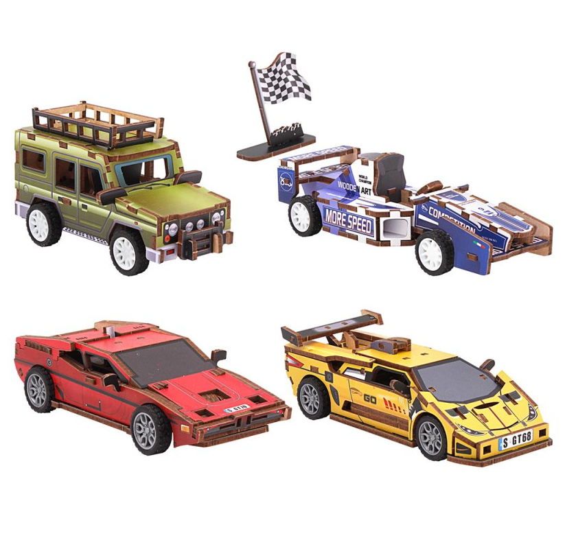 Wooden Craft Car Kits Creative Craft Kit Kids Adult Crafts