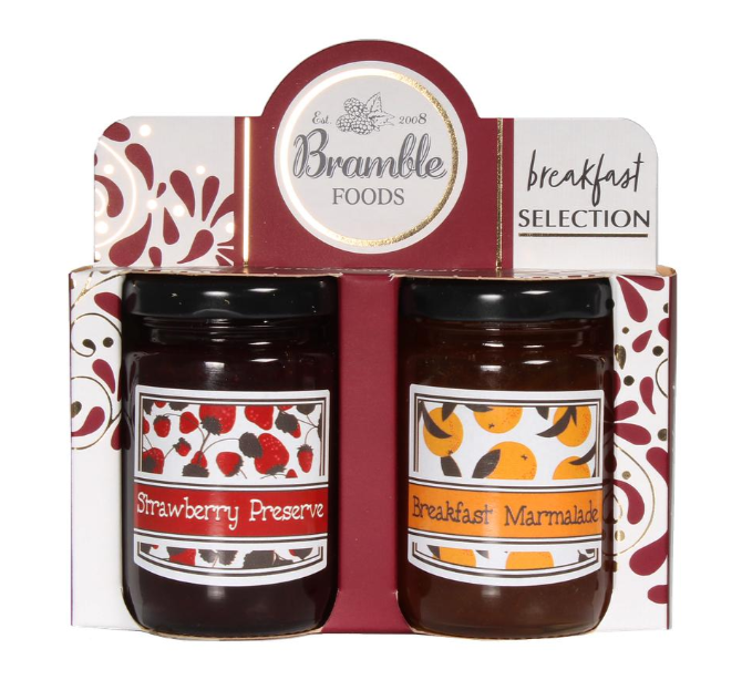 Bramble Foods Breakfast Twin Pack Jams & Preserves Gift Set