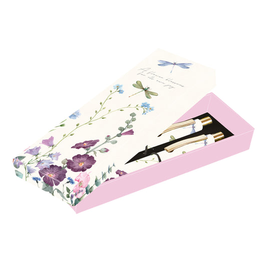 The Gifted Stationery Co. Wild Harmony Floral Ballpoint Pen Duo Gift Set