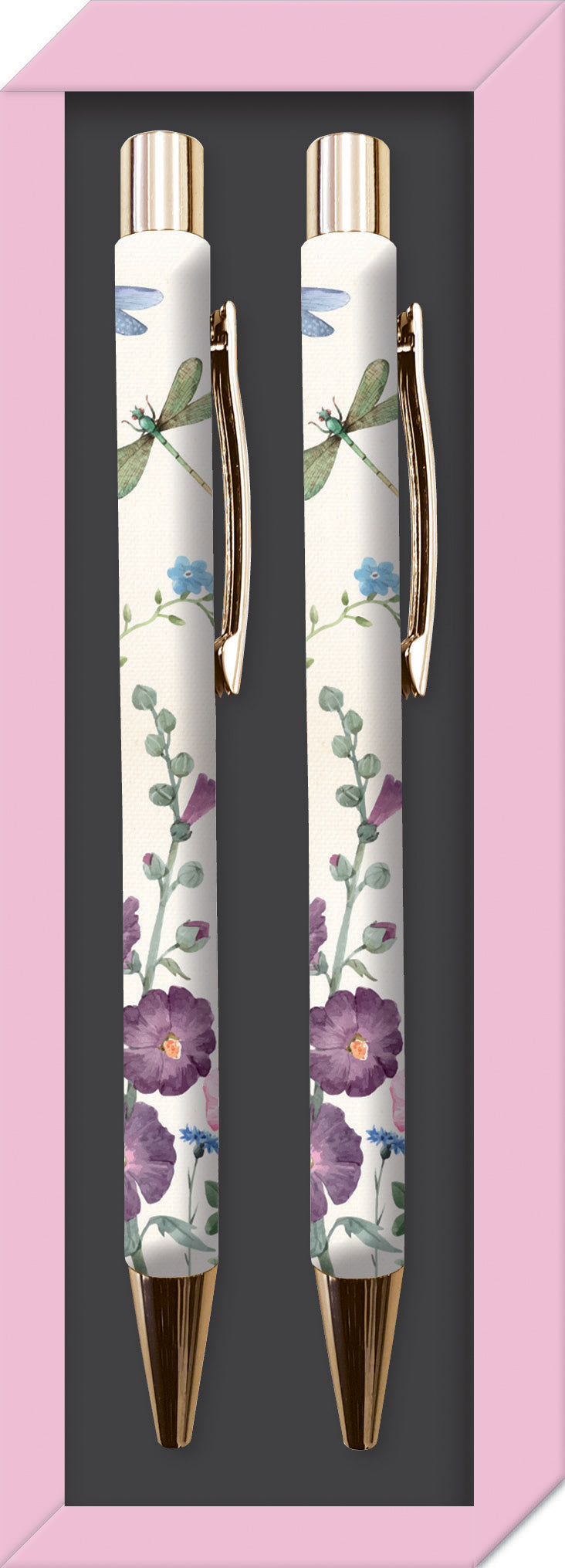 The Gifted Stationery Co. Wild Harmony Floral Ballpoint Pen Duo Gift Set