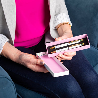 The Gifted Stationery Co. Wild Harmony Floral Ballpoint Pen Duo Gift Set