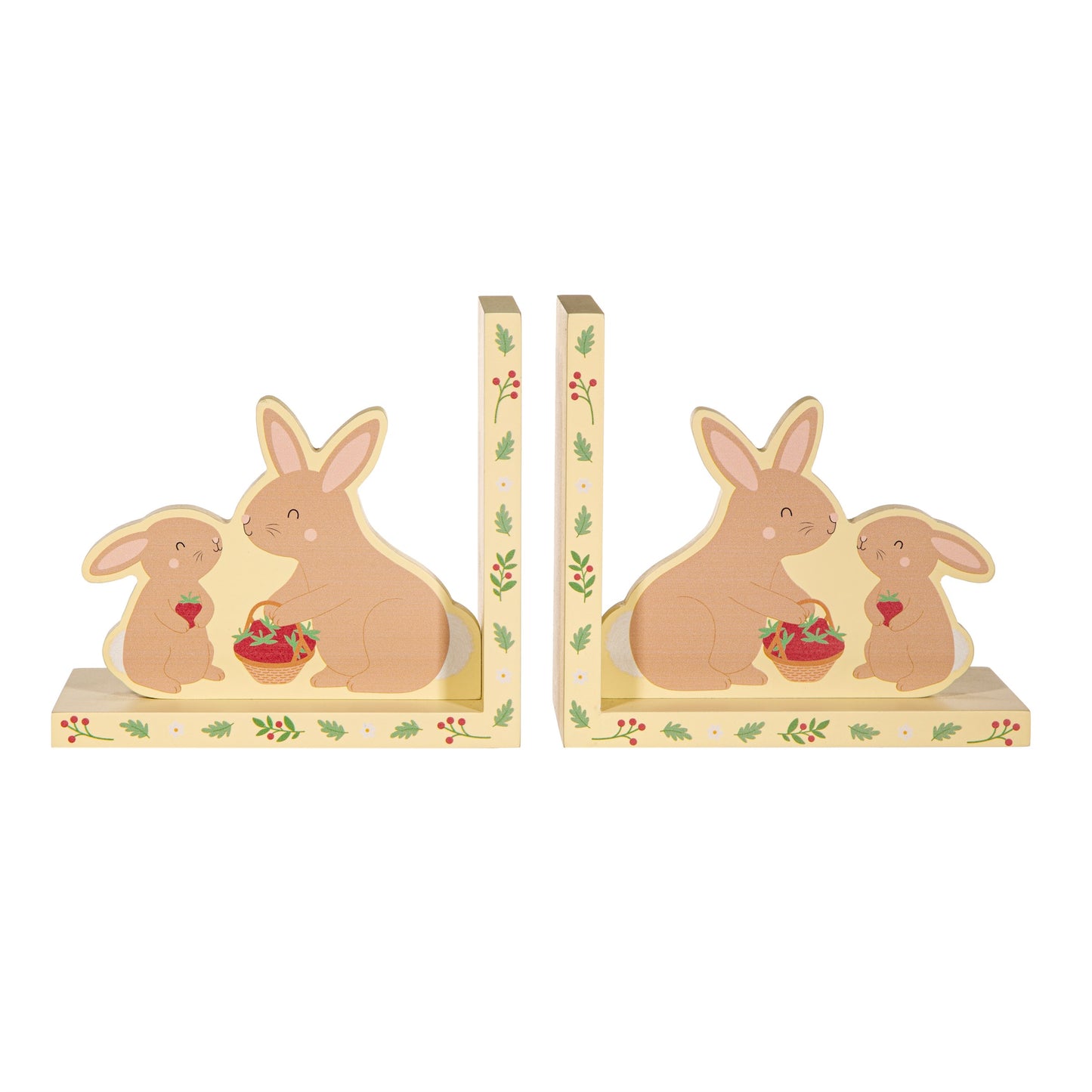 Sass & Belle Garden Friends Wooden Bunny Shaped Bookends