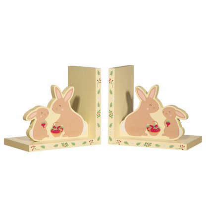 Sass & Belle Garden Friends Wooden Bunny Shaped Bookends