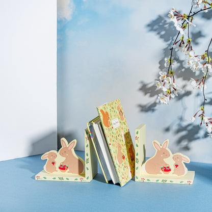 Sass & Belle Garden Friends Wooden Bunny Shaped Bookends