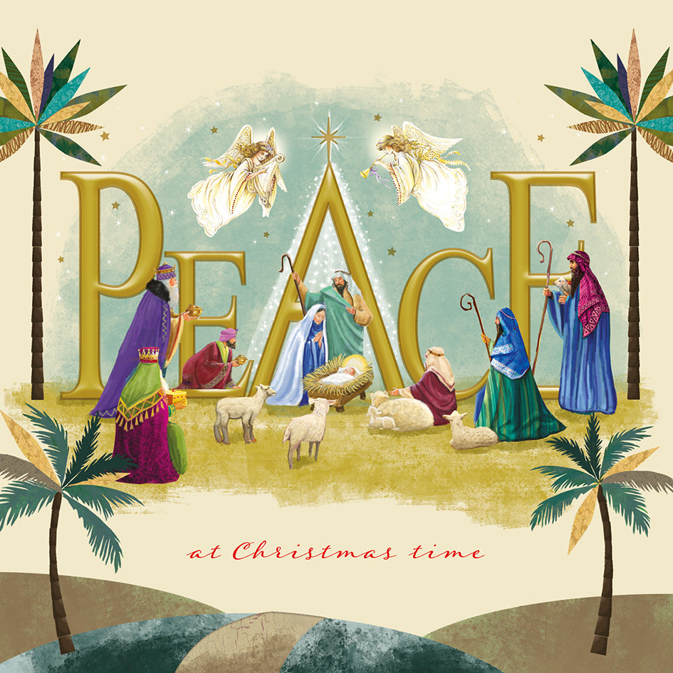 'Peace' Pack of 10 Charity Christmas Greetings Cards