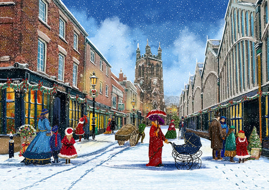 Charity Christmas Cards Pack of 10 Snowy Stockport