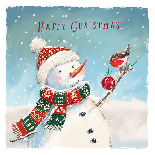 Charity Christmas Cards Pack of 10 Jolly Snowman