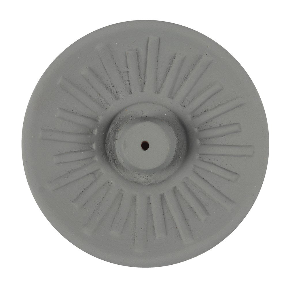 Something Different Grey Energy Terracotta Incense Plate