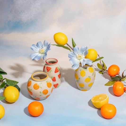 Sass & Belle Fruit Stamped Mini Vase - Choose From List