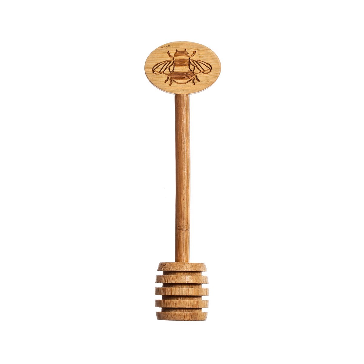 Sass & Belle Natural Wooden Etched Bee Honey Drizzle Spoon