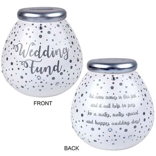 Pot of Dreams Confetti Ceramic Wedding Fund Money Bo