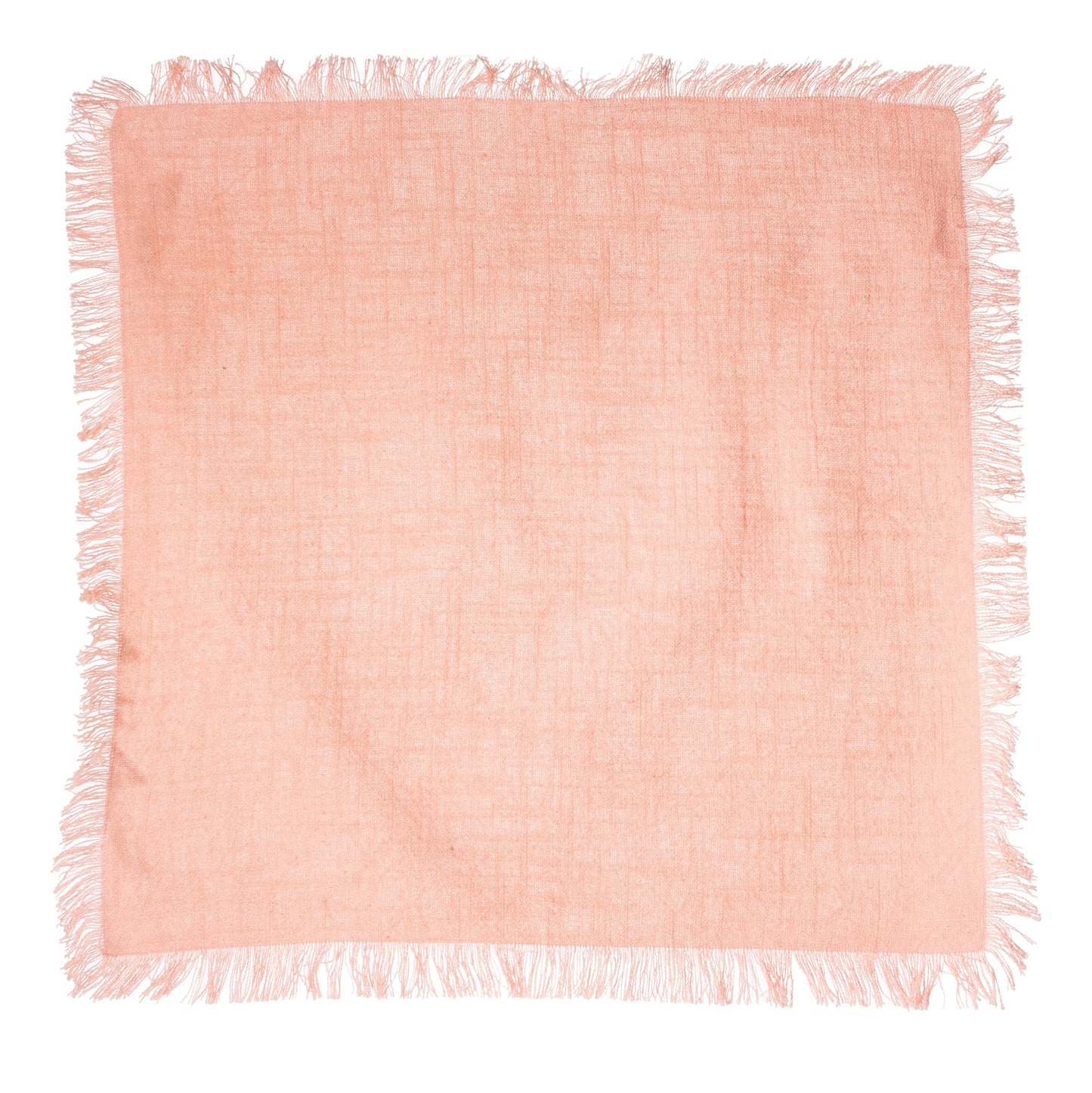 Sass & Belle Pink Stonewash Napkins with Fringed Edge - Set of 2