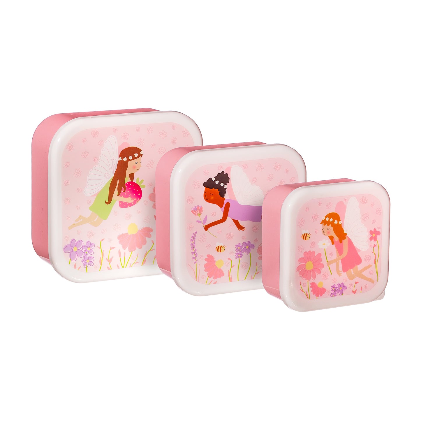 Sass & Belle Set of 3 Fairy Nesting Lunch Boxes
