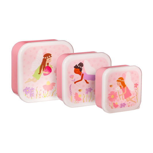 Sass & Belle Set of 3 Fairy Nesting Lunch Boxes