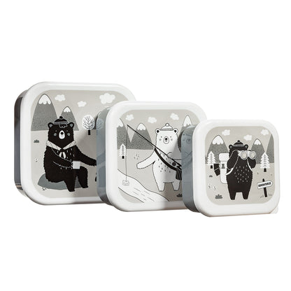 Sass & Belle Set of 3 Bear Adventure Lunch Boxes