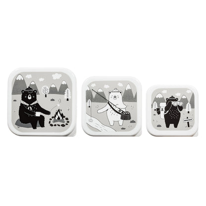Sass & Belle Set of 3 Bear Adventure Lunch Boxes