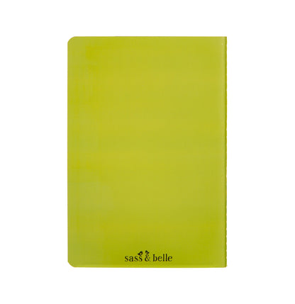 Sass & Belle Bright Green & Blue Monster A5 Kids Notebook