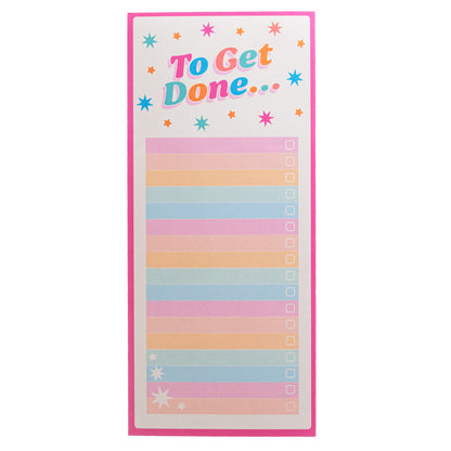 Sass & Belle Pink Stars Magnetic Positivity List Pad