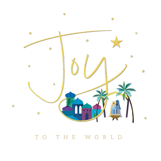 'Joy to the World' Pack of 10 Charity Christmas Greetings Cards