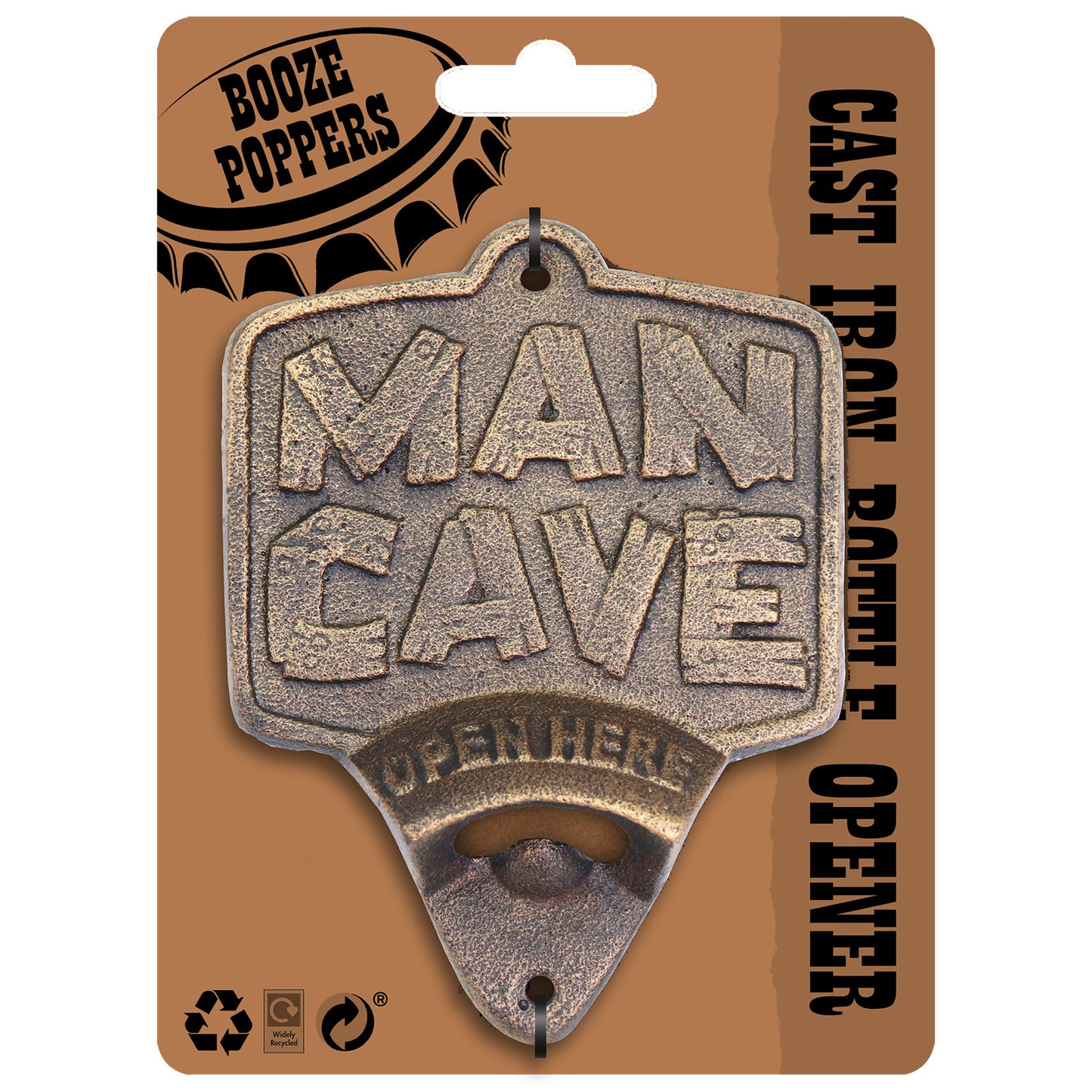 Primus Cast Iron Wall Mounted Bottle Opener 'Man Cave'