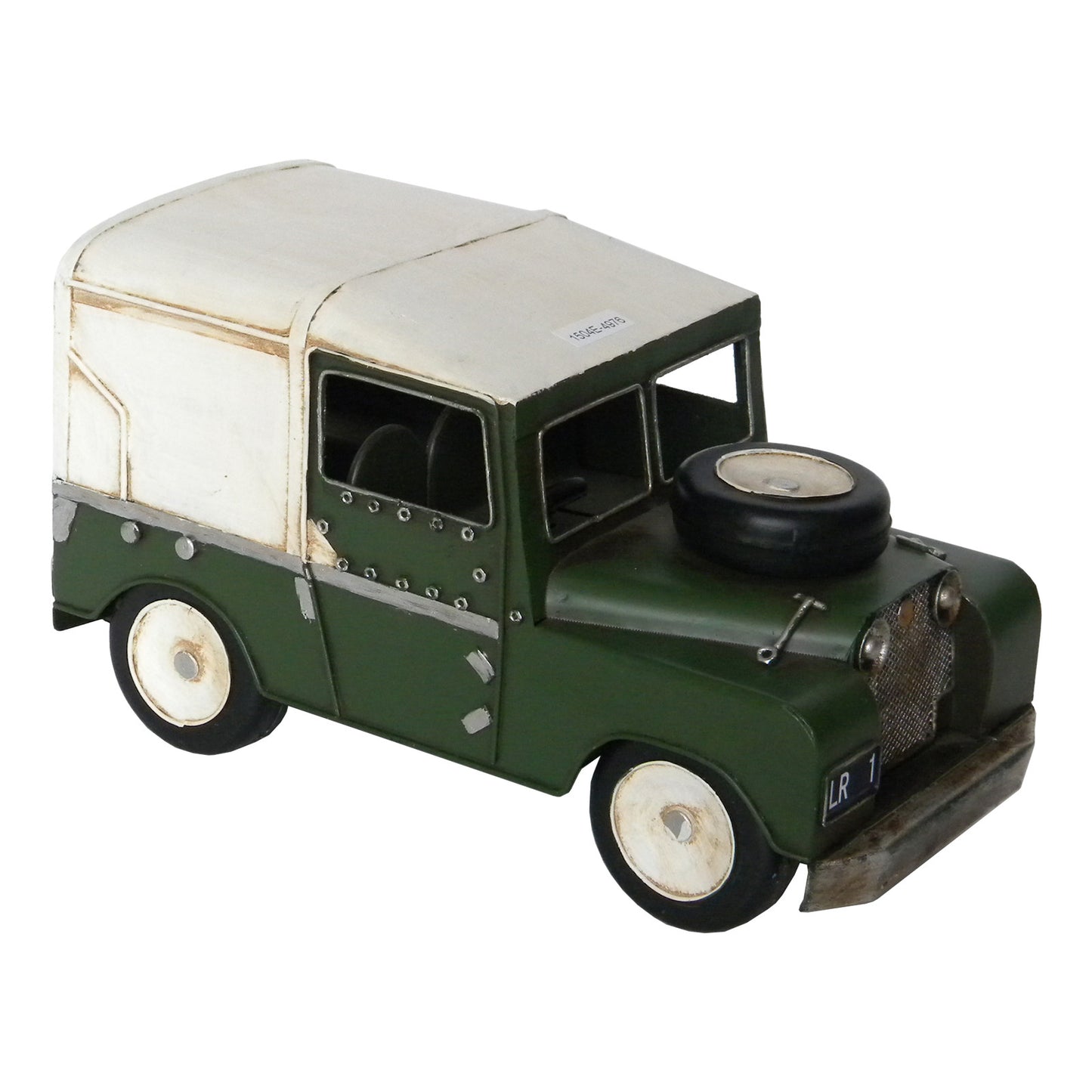 Primus Vintage Vehicles Dark Green Off Roader Metal Ornament