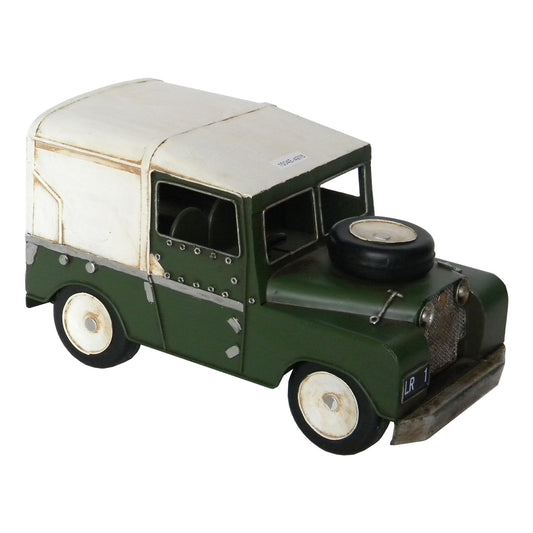 Primus Vintage Vehicles Dark Green Off Roader Metal Ornament