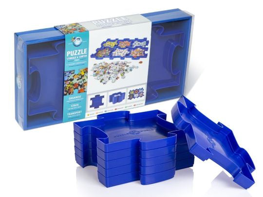Puzzle World Blue Puzzle Storage & Sorter Trays