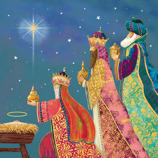 'Three Kings' Pack of 10 Charity Christmas Greetings Cards