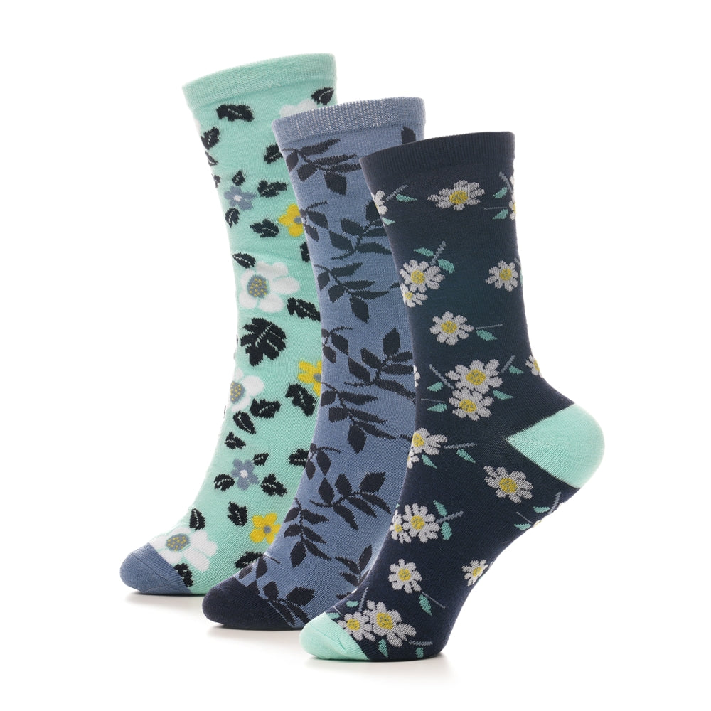 Foxbury Ladies 3 Pack Novelty Design Socks UK Size 4-8