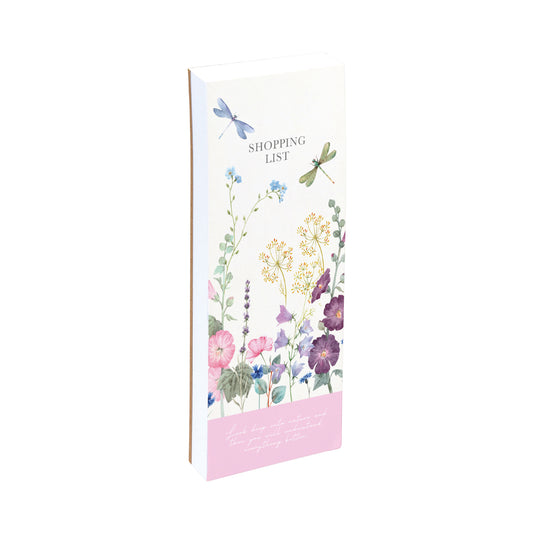 The Gifted Stationery Co. Wild Harmony Floral Magnetic Shopping List Notepad