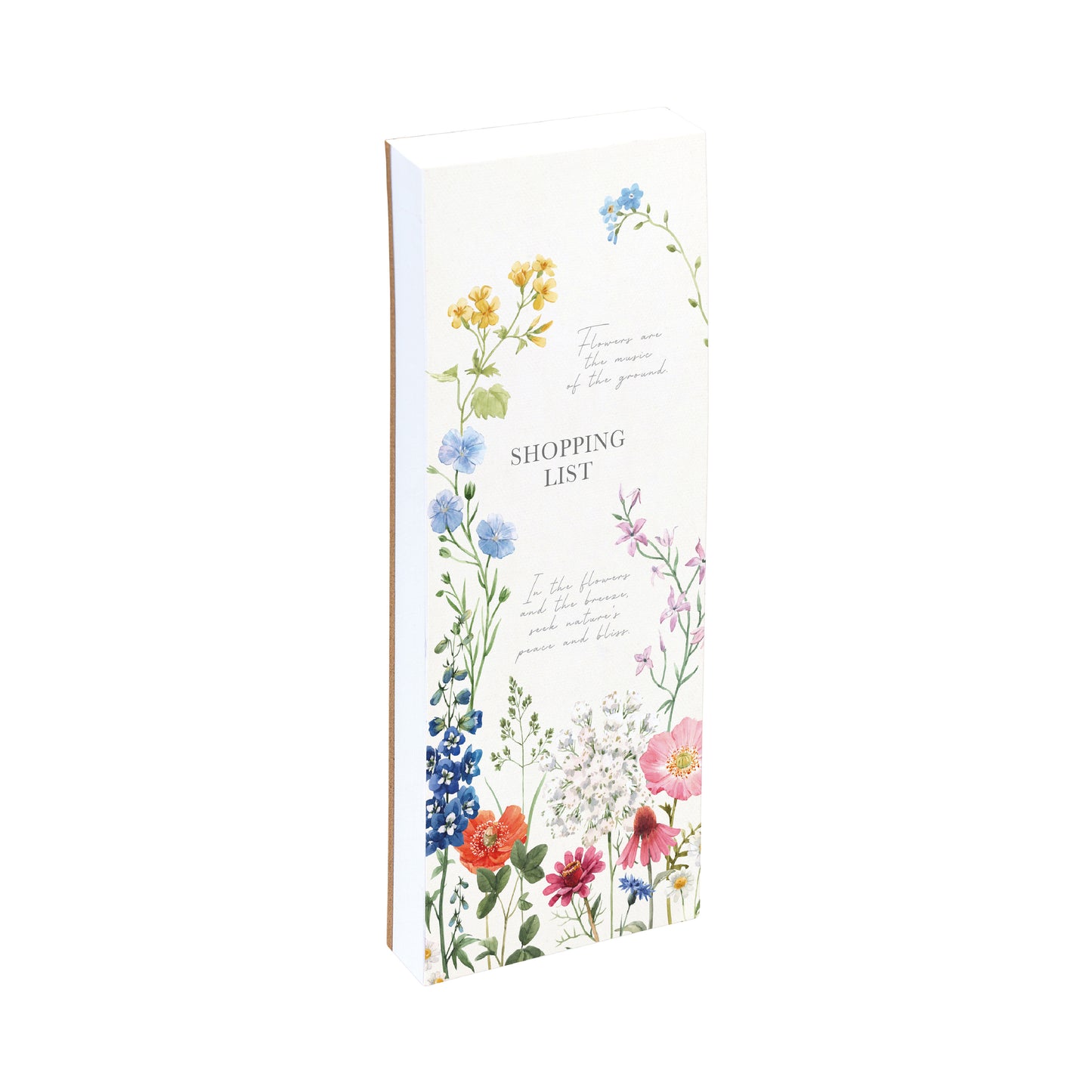 The Gifted Stationery Co. Wild Harmony Floral Magnetic Shopping List Notepad