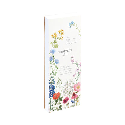 The Gifted Stationery Co. Wild Harmony Floral Magnetic Shopping List Notepad