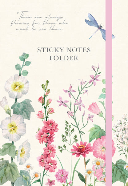 The Gifted Stationery Co. Wild Harmony Floral Sticky Note Folder