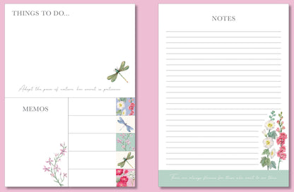 The Gifted Stationery Co. Wild Harmony Floral Sticky Note Folder