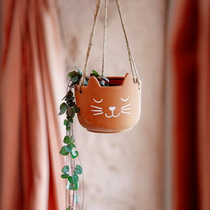 Sass & Belle Terracotta Cat's Whiskers Hanging Plant Pot