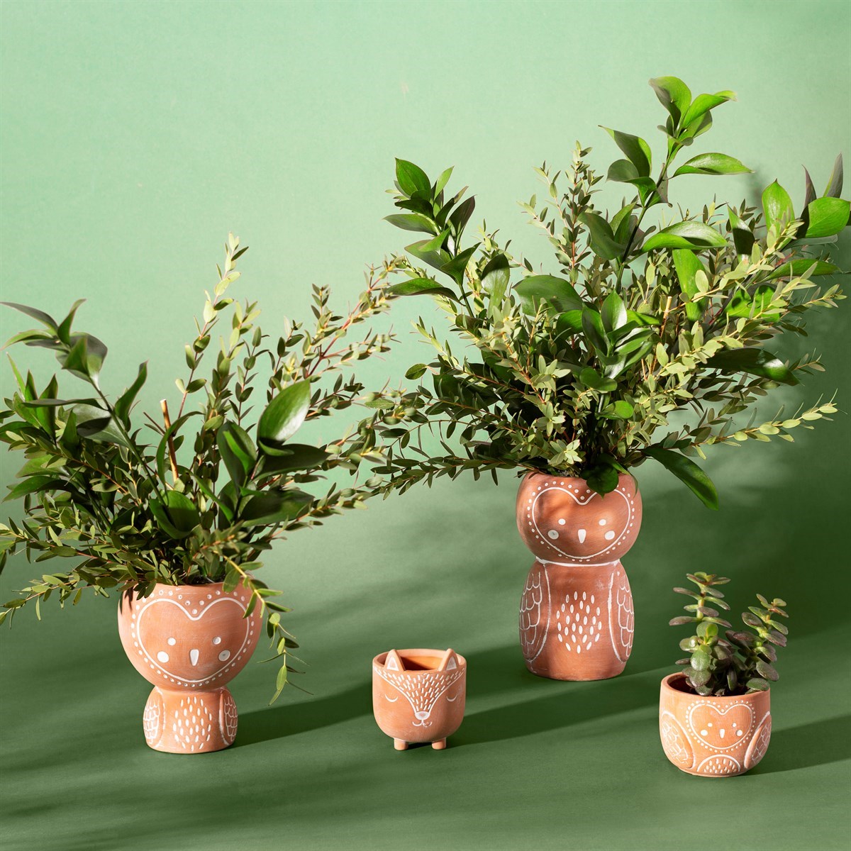 Sass & Belle Mini Woodland Fox Terracotta Plant Pot