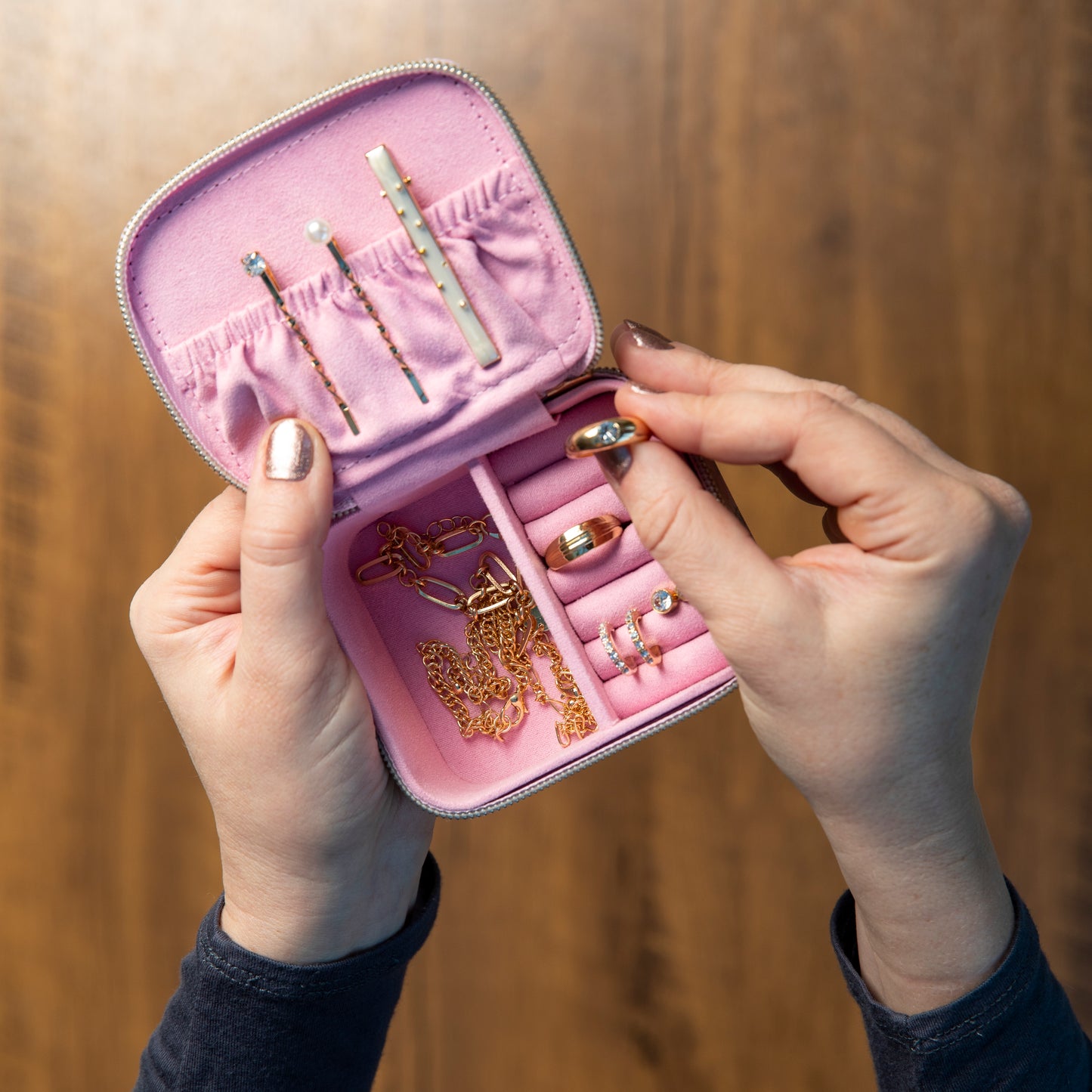 The Gifted Stationery Co. Wild Harmony Floral Trinket Box Travel Jewellery Box