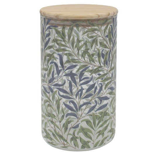 Leonardo Collection William Morris Willow Bough Glass Large Storage Canister 1500ml