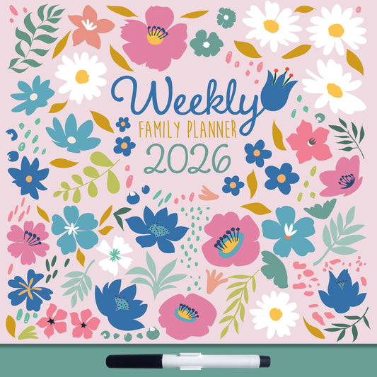 The Gifted Stationery Co. Floral 2026 Weekly Organiser