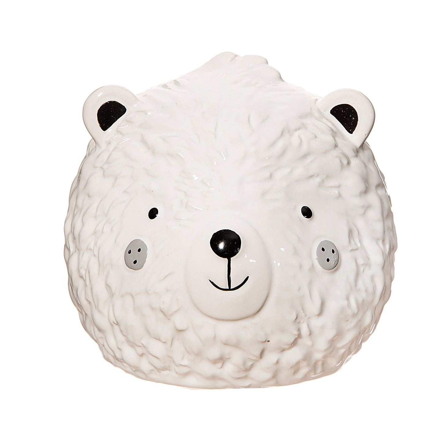 Sass & Belle White Ceramic Cute Bear Money Box