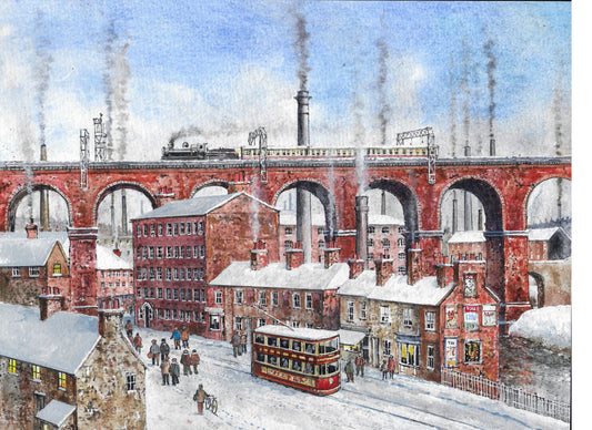'Snowy Stockport' Pack of 10 Charity Christmas Greetings Cards