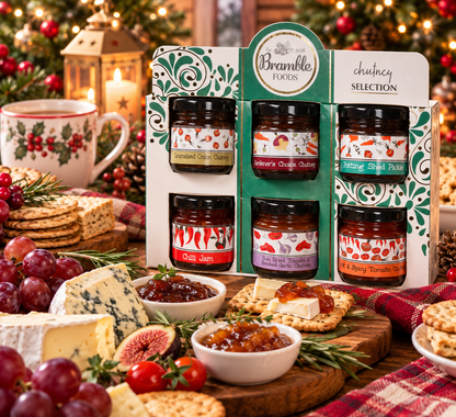 Bramble Foods Chutney Selection Mini Jars Pack of 6 Gift Set