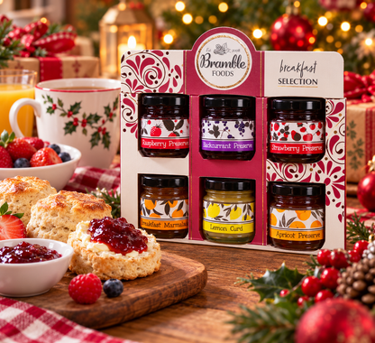 Bramble Foods Breakfast Selection 6 Mini Jars Jams & Preserves