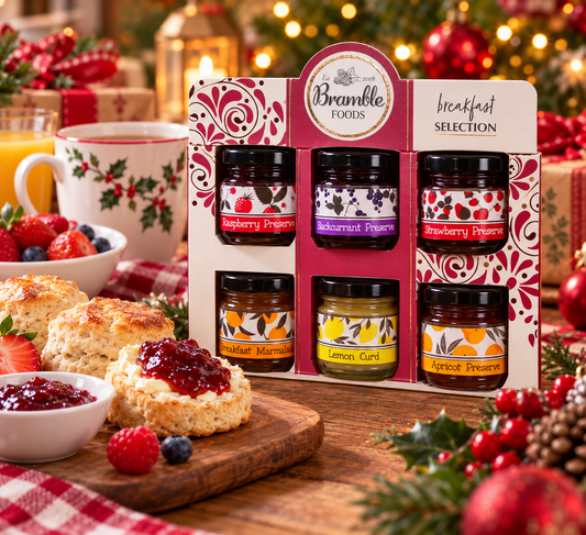 Bramble Foods Breakfast Selection 6 Mini Jars Jams & Preserves