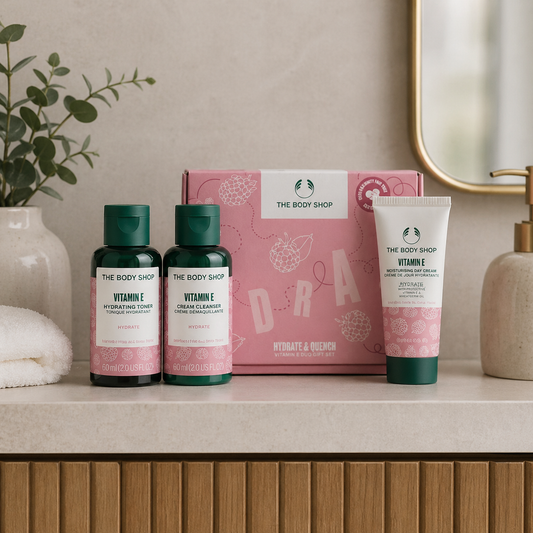 The Body Shop Hydrate & Quench Vitamin E Travel Trio Gift Set