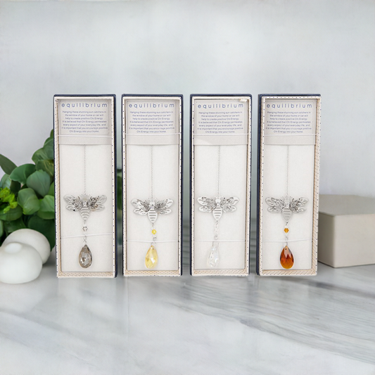 Equilibrium 3D Bee Glass Hanging Suncatcher
