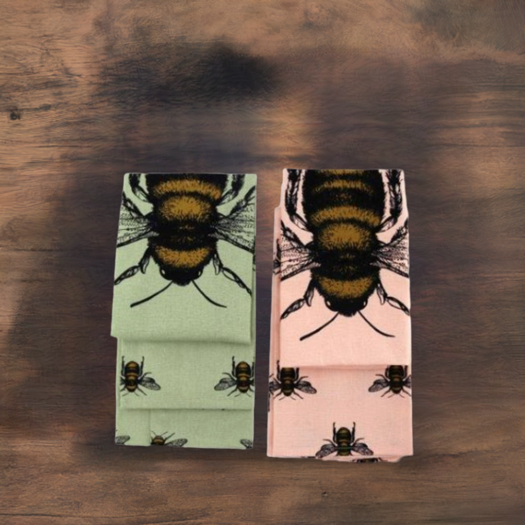 Temerity Jones Summer Bee Pack of 2 Cotton Tea Towels