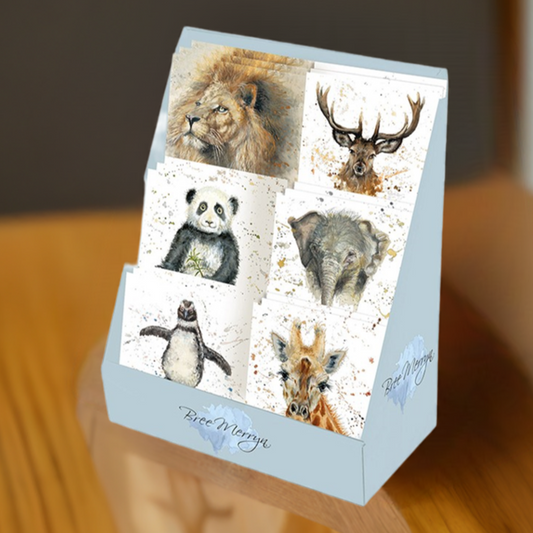 Bree Merryn Set of 6 Animal Miniature Cards with Envelopes